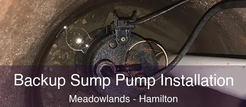  Backup Sump Pump Installation Meadowlands - Hamilton