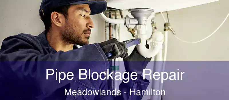  Pipe Blockage Repair Meadowlands - Hamilton