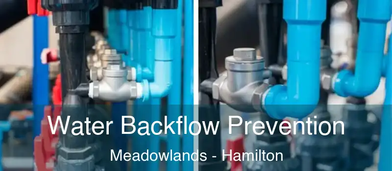  Water Backflow Prevention Meadowlands - Hamilton