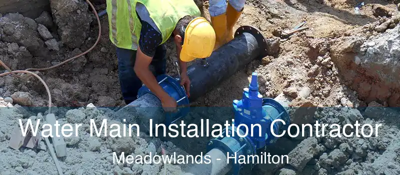  Water Main Installation Contractor Meadowlands - Hamilton